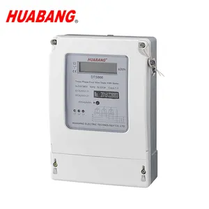 DTS866 HUABANG trifásico de quatro fios wall mounted 3 fase medidor de energia medidor de energia elétrica