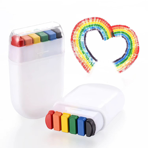 Crayons <span class=keywords><strong>de</strong></span> peinture pour le visage à logo personnalisé, 6 couleurs arc-en-ciel, lavables, pour les événements sportifs <span class=keywords><strong>de</strong></span> football, crayons pour les fêtes, festivals, jours <span class=keywords><strong>de</strong></span> <span class=keywords><strong>match</strong></span>, encouragements - Product Image 2