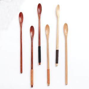 Bán Buôn Khả Năng Chịu Nhiệt Handmade Đa Chức Năng Kích Thước Khác Nhau Nhà Bếp Khuấy Nấu Ăn Cà Phê Đường Mật Ong Dài Bằng Gỗ Muỗng - Product Image 4