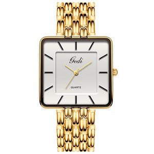 Reloj de Pulsera Cuadrado Ultrafino de Alta Gama para Hombre, Diseño Minimalista, Reloj de Cuarzo, Oferta Especial para las Fiestas - Product Image 1