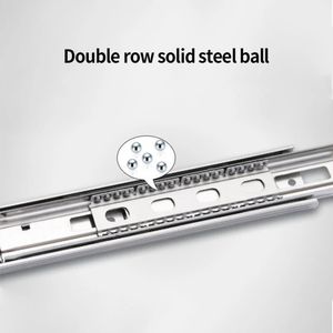 Glissières de tiroir industrielles modernes en acier laminé à froid robustes, à fermeture amortie et réglables, pour chambre, salle à manger, cuisine - Product Image 2