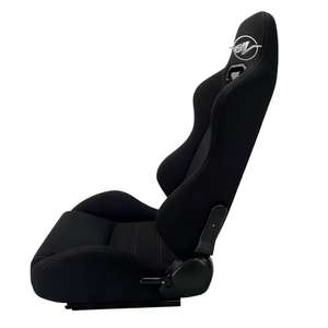 Высокое качество черная искусственная кожа Ковш Сиденья для спортивного автомобиля гоночный автомобиль обновление и ремонт подержанных - Product Image 5