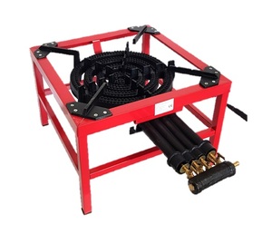 Kompor Wok Gas LPG <span class=keywords><strong>Portable</strong></span> 3 Ring High Pressure Cast Iron untuk Hotel, Outdoor, Pemantik Manual, Warna Hitam, Ukuran 40x40 cm - Product Image 5