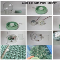 Globes à neige DIY, dôme en verre transparent vide, boules décoratives originales pour enfants, sphères en verre