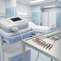 Câble EKG à connexion directe compatible avec Schilerss AT60, 10 fils, banane 4,0 mm, câble EKG AHA pour usage hospitalier