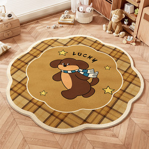 แผ่นรองคลานรูปทรงแปลกใหม่สำหรับเด็ก ลายลูกสุนัขน่ารัก เนื้อผ้านุ่ม ป้องกันคราบสกปรก เหมาะสำหรับห้องนอนและห้องนั่งเล่น - Product Image 2