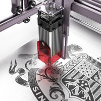 Máquina de grabado láser ATOMSTACK A5 Pro 5,5 W con rodillo láser R3 Pro de 360 ° F30 30L/min cortador CNC de asistencia de aire