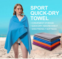 Serviette 3 pièces sans sable sport microfibre voyage course Yoga Gym Fiess basket-ball Camping en plein air randonnée serviette de plage