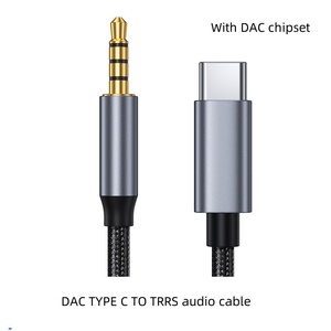 Cable de Audio AUX de alta fidelidad de 1m y 3,3 pies DAC tipo <span class=keywords><strong>C</strong></span> 3,5, chaqueta de nailon de alta calidad, blindaje trenzado para ordenador móvil Samsung - Product Image 2