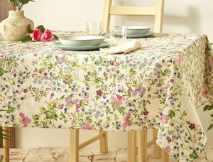 French Country Wildflowers bacche tovaglia rettangolare, <span class=keywords><strong>cotone</strong></span> Poly Wipe off tessuto per interni all'aperto decorazione per la tavola del partito/ - Product Image 3