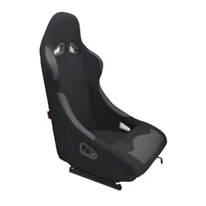 Game Racing Seat Zwarte Doek Met Enkele Slider Emmer Seat Voor Auto Auto Gebruik Seat Racing