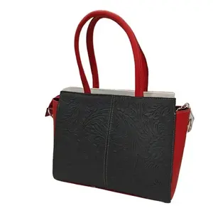 Bolso de mano Fana Francis de piel de vaca, multicolor, con forma de cruz, gran capacidad, para uso diario informal, bolso de mujer - Product Image 1