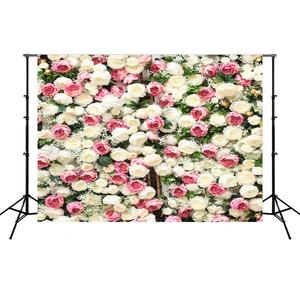 7 * 5ft Da Sposa Floreale Della Parete di Sfondo di Nozze Fotografia di Sfondo Bianco Fiore Fondali Foto di Decorazione di Cerimonia Nuziale Sfondo - Product Image 1