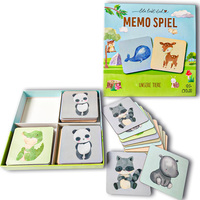 Impression personnalisée pour enfants Cartes de jeu de mémoire avec guide pour enfants Cartes de jeu éducatives amusantes avec animaux