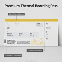 Carte d'embarquement thermique personnalisée pour la manutention au sol des aéroports, impression sur mesure, logo OEM, taille personnalisée, commande en gros