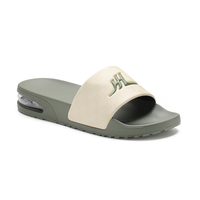 Sandales Henghao personnalisées avec logo, coussin d'air coloré, semelle antidérapante confortable, pour l'entraînement, la gym, la récupération, la maison, l'intérieur et l'extérieur.
