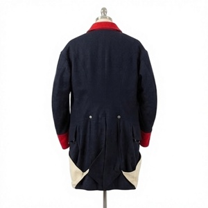 Manteau pour homme de style historique à manches longues avec boutons sur le devant, vêtement d'extérieur, uniforme de costume, manteau d'extérieur - Product Image 3