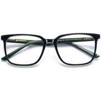 Monture de lunettes rectangulaire classique Elan Optical RD26079 en gros, monture complète unisexe en acétate, lunettes optiques écologiques sans peinture