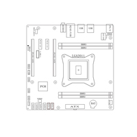 Carte mère de serveur nouvelle génération haute performance 2011, double canal, 64 Go de mémoire DDR3, interface SATA, carte graphique intégrée, chipset X79