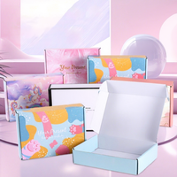 Boîte d'emballage en carton ondulé personnalisée avec logo imprimé, boîte d'expédition, boîte postale, boîte d'emballage imprimée sur mesure