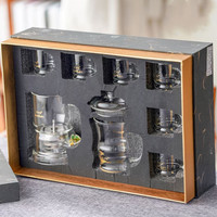 Théière en verre artisanale de 13 oz pour le brassage du café et du thé en gros, avec infuseur en verre et filtre en acier inoxydable
