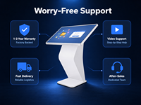 Interaktiver Indoor-Touchscreen-Kiosk mit 55 Zoll Kapazitivem Bildschirm für Selbstbedienung und Informationsanzeige