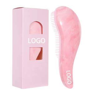 Zachte ontklittende paddleborstel met aangepast logo, ABS, antistatisch, gevleugeld design, haarmassageborstel - Product Image 2