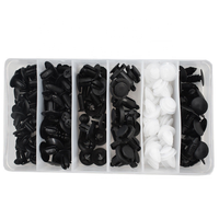 Ensemble de 100 clips en plastique pour automobile, usage général, en boîte, combinaison de fixations en nylon pour voiture
