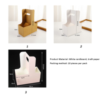 Sac cadeau portable en papier kraft pour fleurs, boîte d'emballage pour café, fleurs, gâteaux, desserts avec poignée, boîtes à fleurs pour bouquets