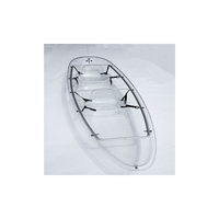 Kayak bon marché pour deux personnes Prix compétitif bateau transparent en polycarbonate Bateau transparent pour le surf et la croisière bateau transparent