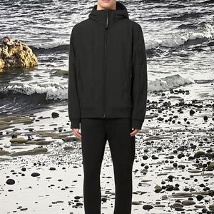 Veste bomber d'hiver en fourrure de renard épaisse à capuche ajustée de style streetwear en gros, veste personnalisée pour homme avec fermeture éclair, imperméable, coupe-vent, tissu en toile - Product Image 3