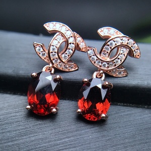 Tùy Chỉnh Thiết Kế Sang Trọng 925 Sterling Silver Stud Bông Tai Tự Nhiên Olivine Và Topaz Đá Quý Thanh Lịch Đảng Mặc Quà Tặng Cho Phụ Nữ - Product Image 3