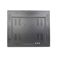 Bezel Tipis IP65 19 Inci Rasio 5:4 Peredupan Otomatis 1000 Nits Monitor Kecerahan Tinggi Input VGA HD BNC untuk Konsol Robot