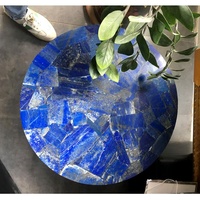 Dalle de marbre Lapis bleu pour ensemble de table de meubles royaux comptoir de lavabo de luxe