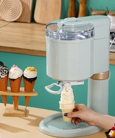 Petite machine à crème glacée à cône entièrement automatique domestique avec source d'alimentation électrique
