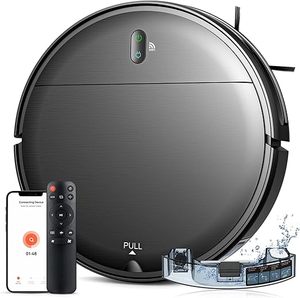 Robot aspirateur et serpillière 2 en 1, aspirateur robotisé avec application programmable/Alexa/commande vocale, robot aspirateur et serpillière mince à auto-recharge - Product Image 1