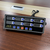 Timer Peralatan Memasak Ayam Goreng 8 Saluran 100V240V Colokan Universal Timer Hitung Mundur Dapur 8 Tahap untuk Pengolahan Daging