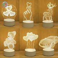 Tendencia Explosiva: Lámpara LED Nocturna Moderna 3D con Batería, Luz Ambiental Creativa para Mesita de Noche, Lámpara de Escritorio Infantil, Regalo Personalizado 2026, ¡Oferta Caliente!