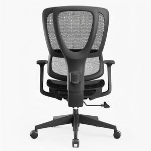 Chaise de <span class=keywords><strong>bureau</strong></span> réglable de qualité supérieure pour personnes obèses avec tissu en maille robuste, soutien lombaire et dossier mi-haut - Product Image 3
