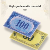 Cartes à jetons épaissies, anti-contrefaçon, imperméables, résistantes à l'abrasion, finition mate, design dollar américain pour salles de jeux et Mahjong