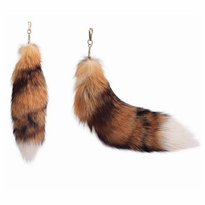 Mode belle conception en gros <span class=keywords><strong>35</strong></span>-45cm queue de renard naturel - Product Image 2
