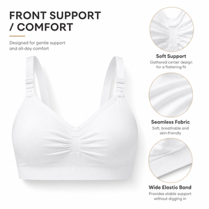 Sujetador de <span class=keywords><strong>Lactancia</strong></span> sin Costuras para Mujer, Tejido Fino y Ecológico, con Cierre Frontal, Diseño Transpirable, para Madres Lactantes - Product Image 3