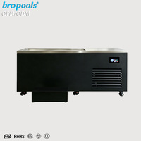 Baignoire à glace rectangulaire écologique Bropool, facile à installer, design moderne, en cèdre, pour usage intérieur et extérieur, idéale pour villa et salle de sport