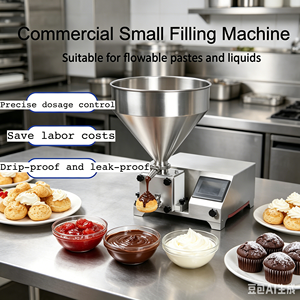 Nuova Macchina Elettrica Automatica per Riempimento Continuo di Prodotti da Forno, <span class=keywords><strong>Pasticceria</strong></span> e Torte con Compatibilità Frutta e Uova, Facile da Usare - Product Image 1