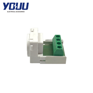 Module d'insertion de <span class=keywords><strong>prise</strong></span> murale pour <span class=keywords><strong>t</strong></span>éléphone, norme YOUU AS/NZS, 4 cœurs, blanc, <span class=keywords><strong>en</strong></span> matériau PC, pour usage résidentiel - Product Image 2