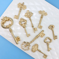 Retro-Schlüssel-Fondant-Silikonform: Verschiedene Schlüssel- und Schloss-Motive für Kuchendekoration, DIY-Backen und Schokoladenformen