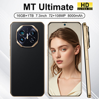 NUEVO Teléfono Móvil MT Ultimate Original 2026, 16G+1TB, Pantalla HD de 7.3 Pulgadas, Doble SIM, Android 14, 108MP, Global 5G CDMA LTE
