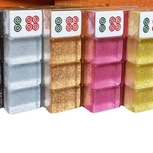 Colorful Acrylic American Mahjong Set Travel Mahjong Custom Singapore Mahjong Tiles For <b>Entertainment</b> Game - Product Image 2