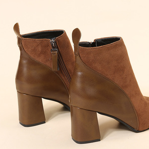 Neue Damenstiefel-Kollektion 2023 Hochwertige Chuck-Stiefel mit 6,5 cm Absatz für Übergrößen - Product Image 4