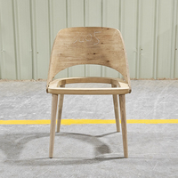 Cadre de chaise sans accoudoirs pour salle à manger, prêt à l'emploi, en bois de frêne de haute qualité, cadre de chaise en bois non fini